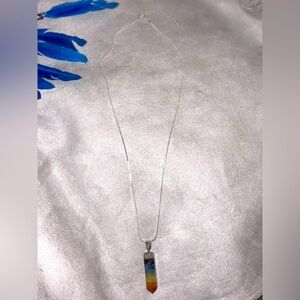 Elegant Multicolor Pendant Necklace (chakras)